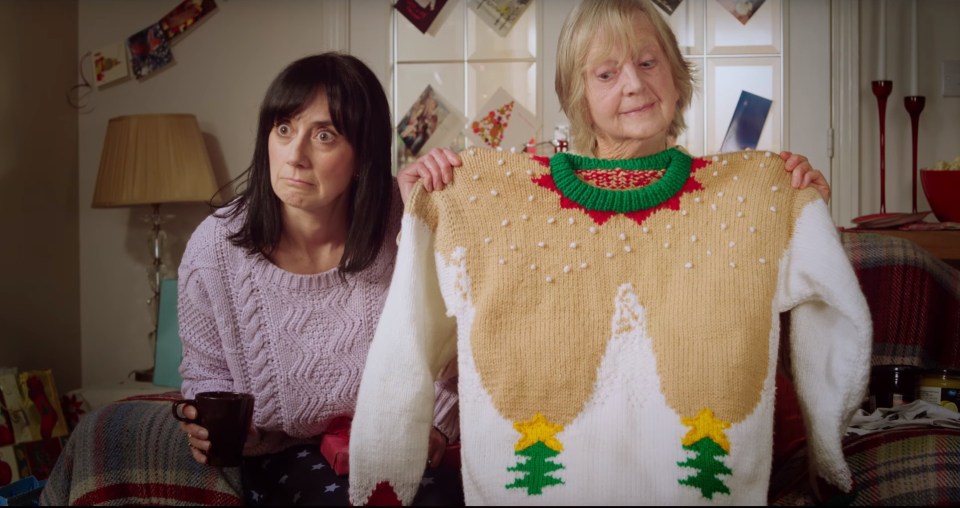 This risqué Christmas jumper won't be forgotten in a hurry, that's for sure