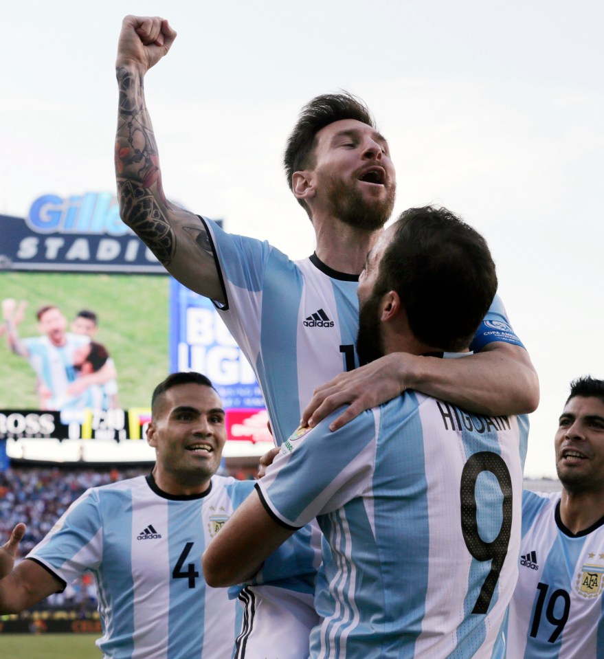 Lionel Messi and Gonzalo Higuain formed a lethal partnership for Argentina