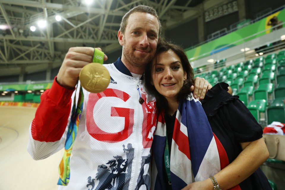 Sir Bradley Wiggins and wife Cath from who he is now separated