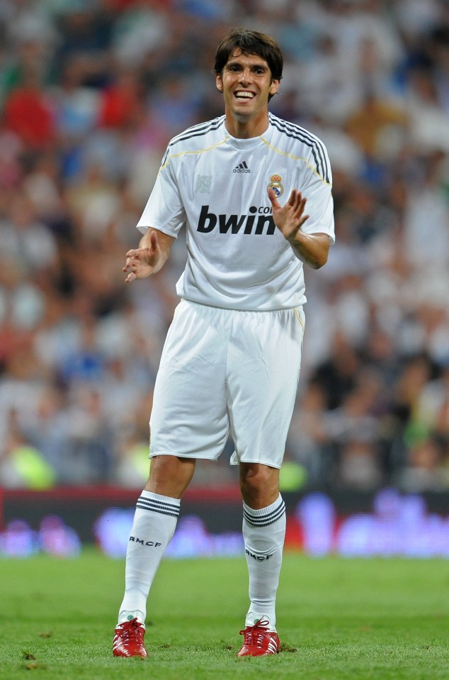 Kaka played for Real Madrid from 2009 until 2013