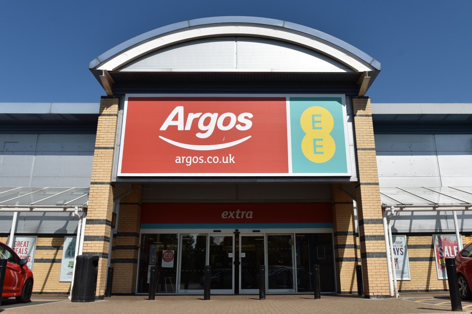 You can pick up online orders at Argos stores but you can't shop inside