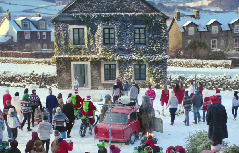 This festive scene was part of an advert for one of the big five supermarkets 