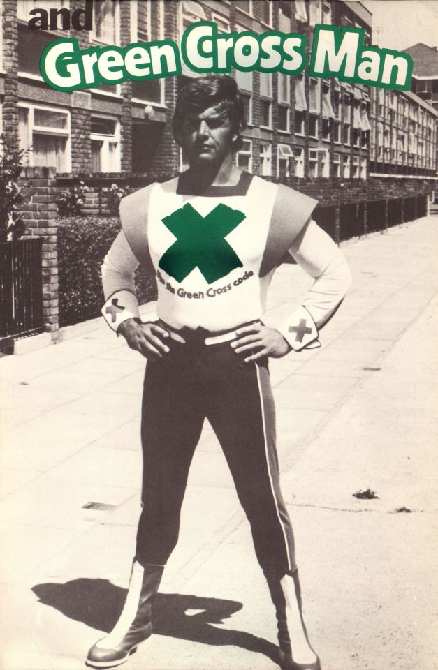 Prowse also became a huge figure in Britain due to his role as the Green Cross Code man 