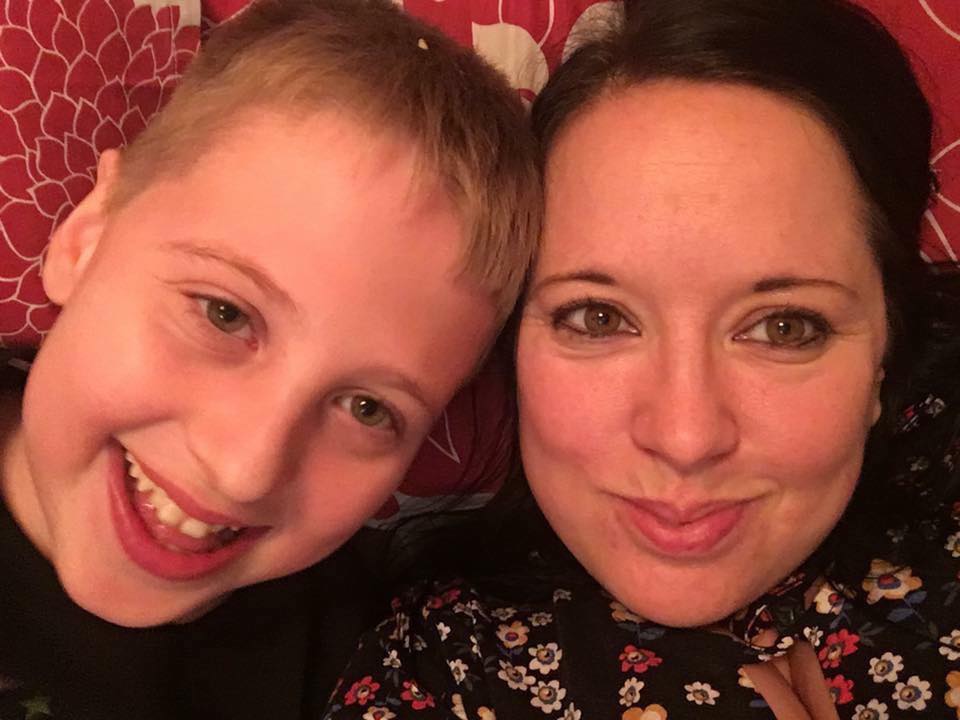 Some children, including those with special educational needs, did little or no work during the first lockdown. Above, mum Nicola Robinson admits home-schooling her autistic son Mike, 16, was challenging