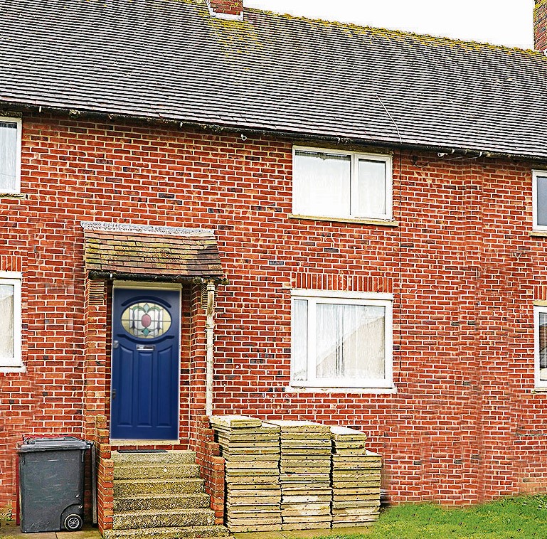 The builder was still living in his three-bed council house until earlier this year