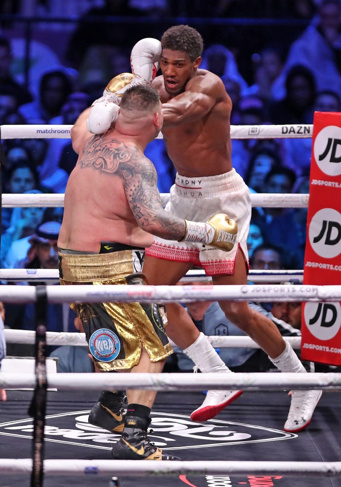 Anthony Joshua suffered his first professional loss to Andy Ruiz Jr in 2019