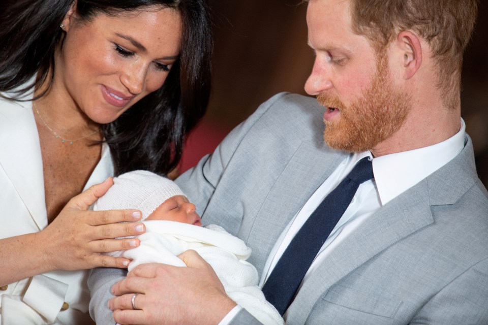 Meghan opted for a light pink nail polish for Archie's first photocall