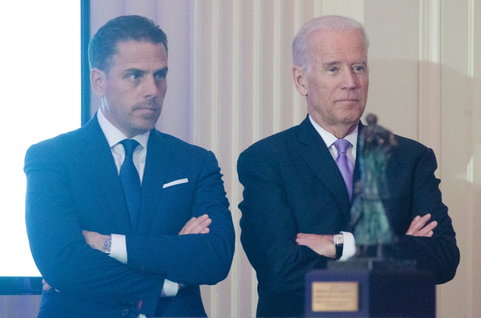 Joe Biden and son Hunter in 2016