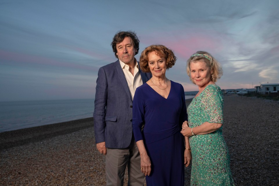 Imelda Staunton (right) with Stephen Rea and Francesca Annis in Flesh And Blood