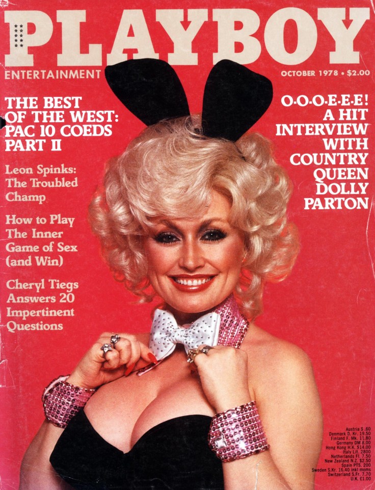 Dolly Parton first graced the cover of the men's mag in October 1978