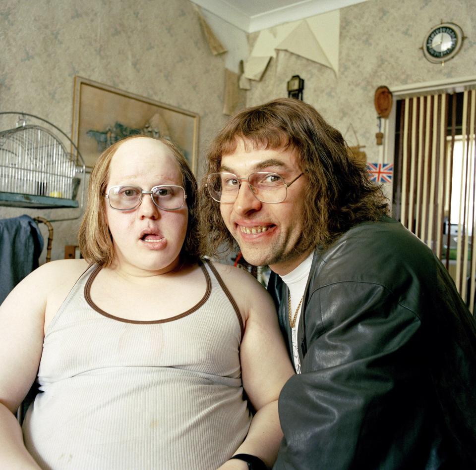 The pair as Little Britain's Lou and Andy