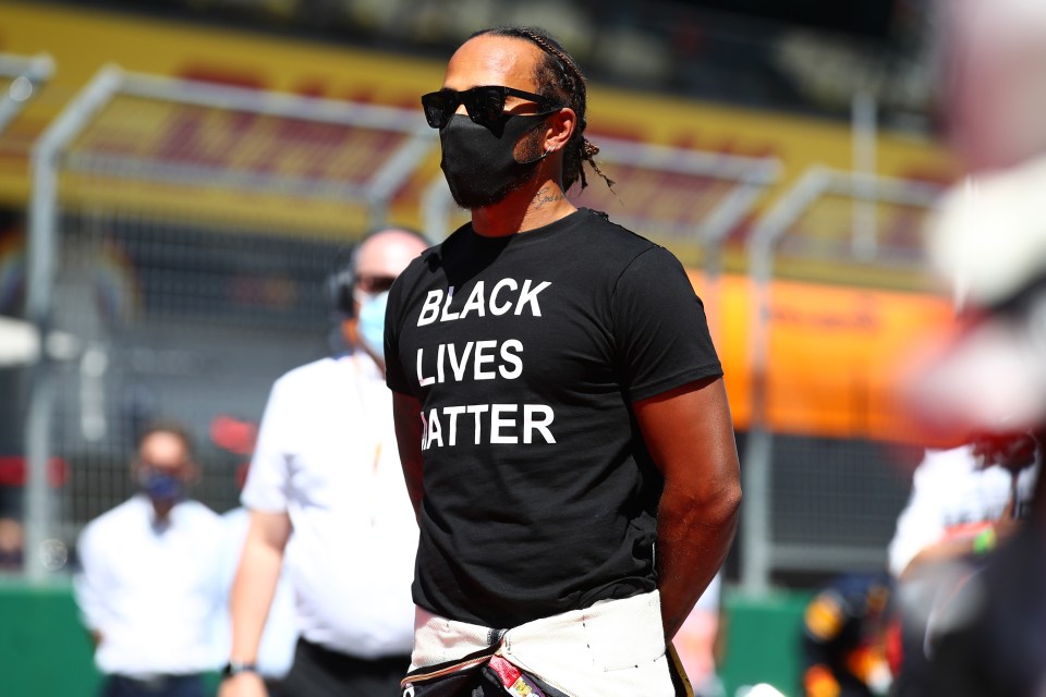 Lewis Hamilton has worn a 'Black Lives Matter' T-shirt during many F1 weekends this season