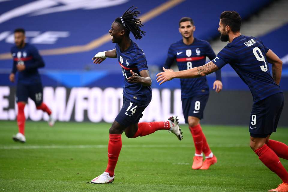 The teen scored his first international goal for France against Ukraine last month