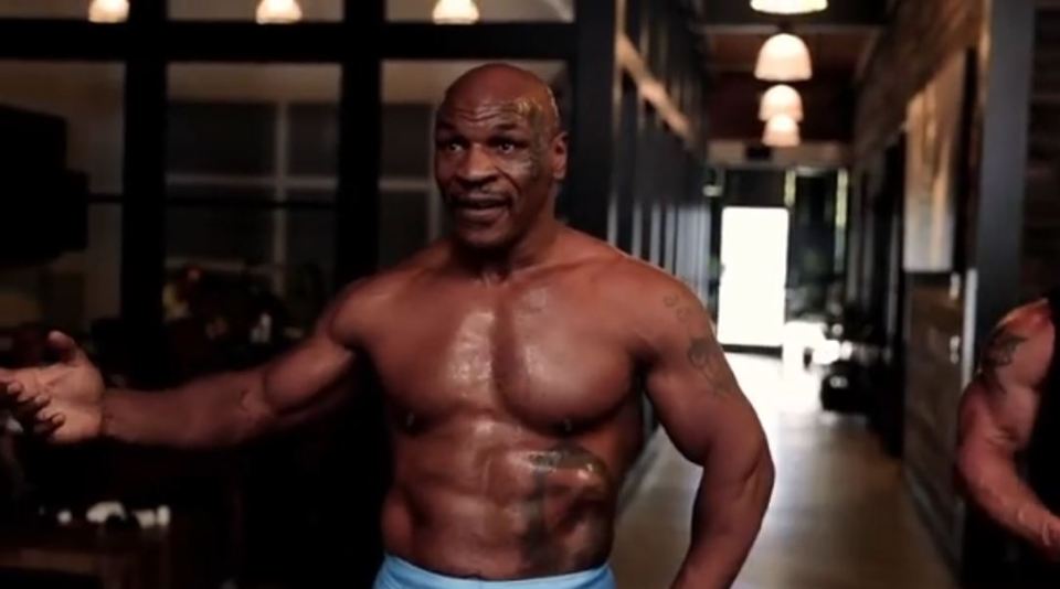 Tyson is looking in sensational shape as he returns to the boxing ring at the age of 54