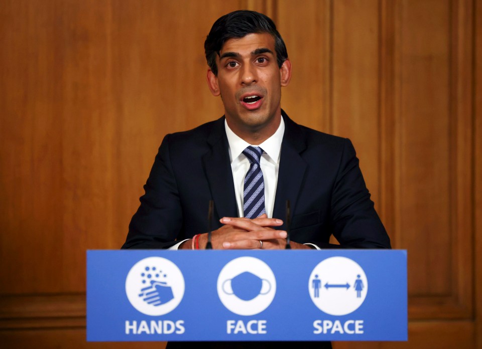 Chancellor Rishi Sunak said 'We will be borrowing quite frankly enormous sums'