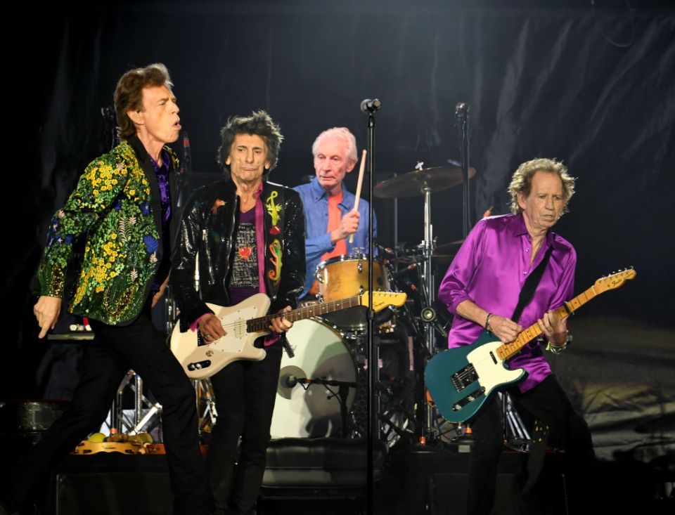 Mick Jagger, Ronnie Wood, Charlie Watts and Keith Richards of The Rolling Stones last year