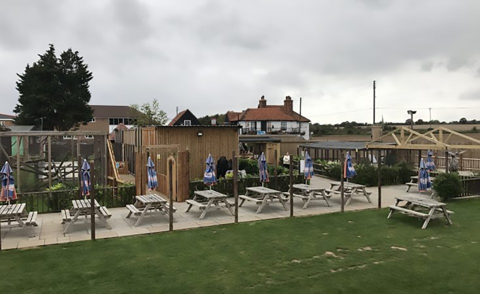 The Fenn Bell Inn usually has animals roaming around when customers arrive