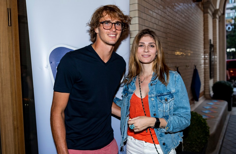 Zverev and Sharypova dated for a little over a year