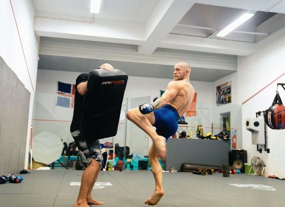 McGregor training for his UFC comeback next year 