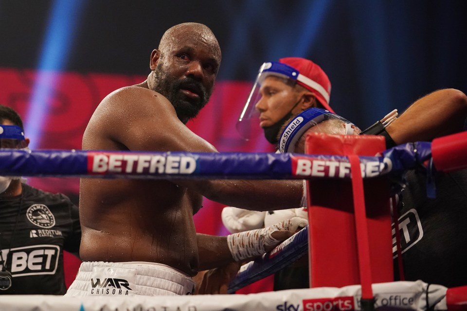 Dillian Whyte said Dereck Chisora ‘let himself down’ against Oleksandr Usyk