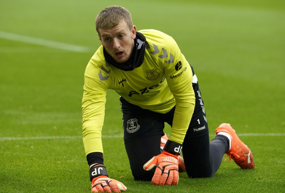 Jordan Pickford was left out of Everton's side to face Newcastle yesterday