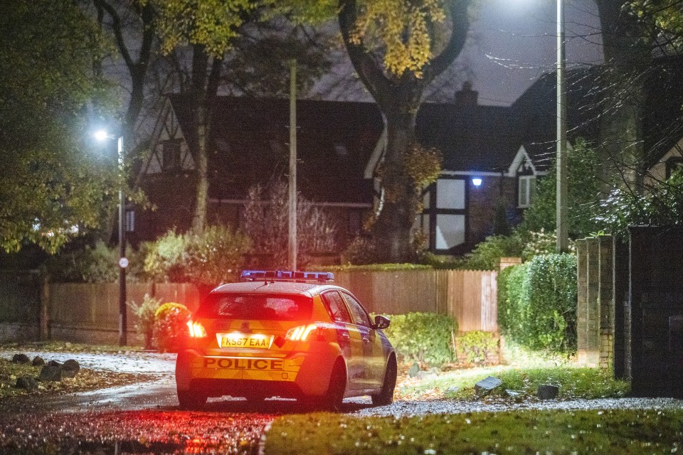 Police visited his £1.7million home in Worsley, Greater Manchester, on Sunday