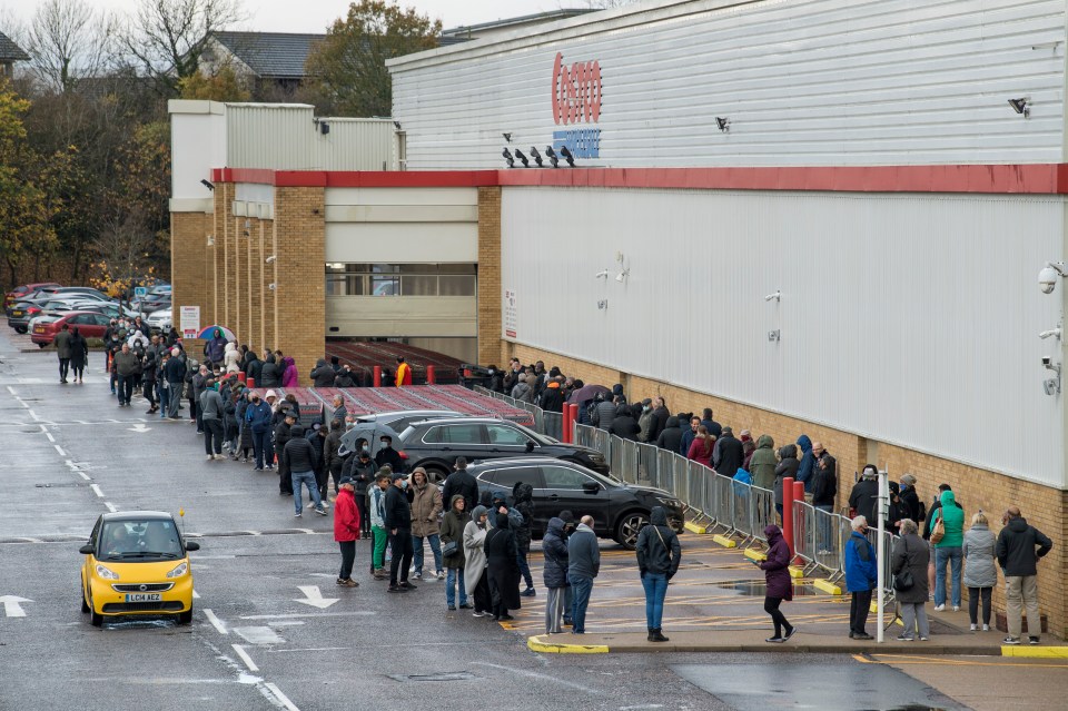 The rain didn't even deter shoppers in Watford