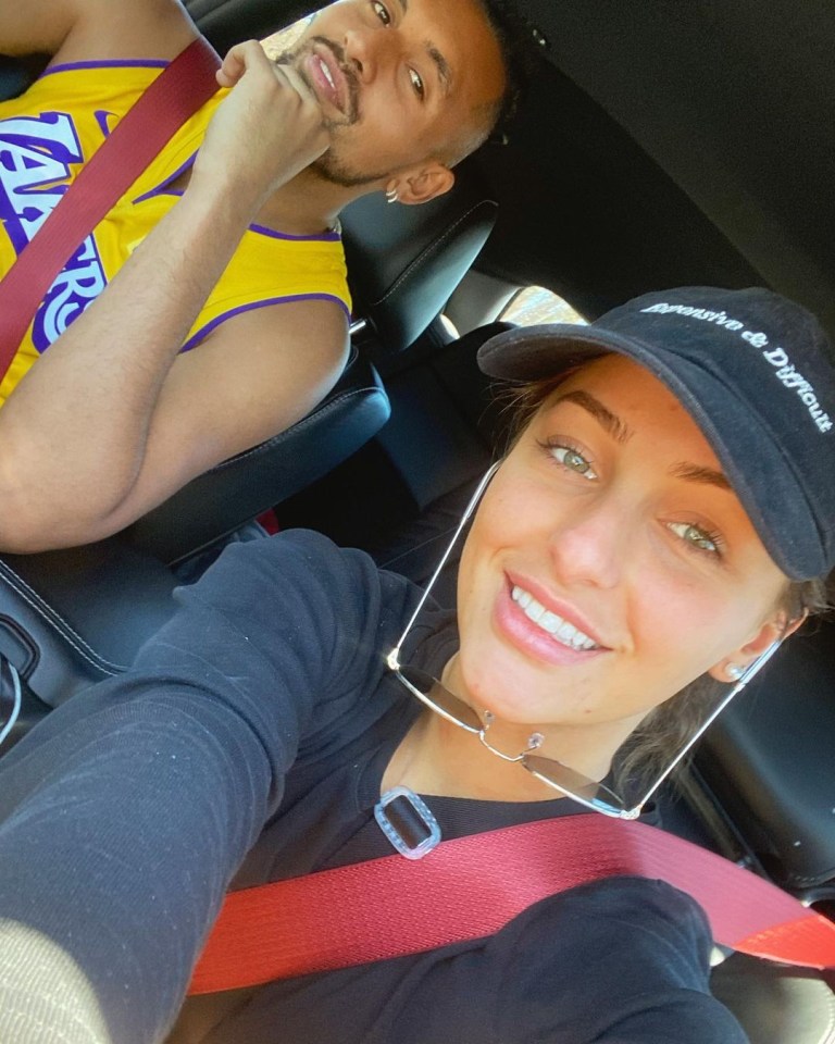 Kyrgios had dropped off girlfriend Chiara Passari at work when his car was smashed into