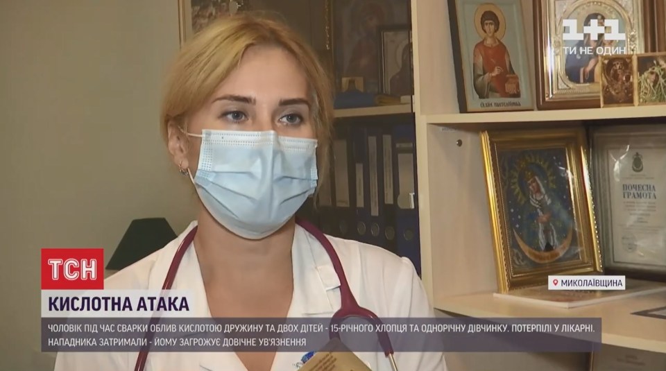 Mykolaiv Region Children’s Hospital spokeswoman Irina Zinkina said baby Lena's injuries are "life-threatening"