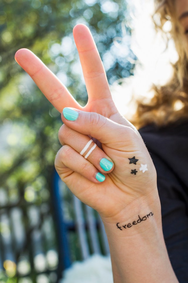 Hand and finger tattoos are recommended against because they fade quickly