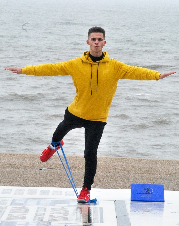 Emmerdale star Joe Plant continues his Dancing On Ice training after skating rinks are shut for lockdown