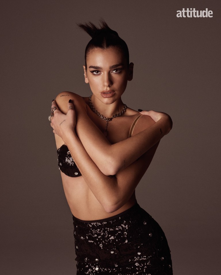 Singer Dua Lipa stuns as she strips down for the December issue of LGBTQ magazine ­Attitude