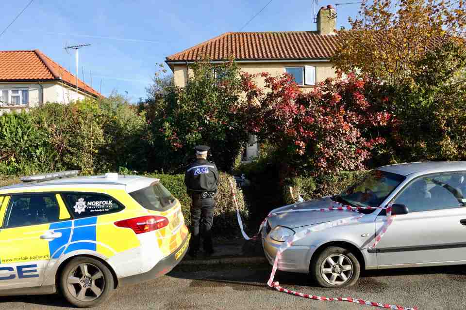 A police cordon remains in place