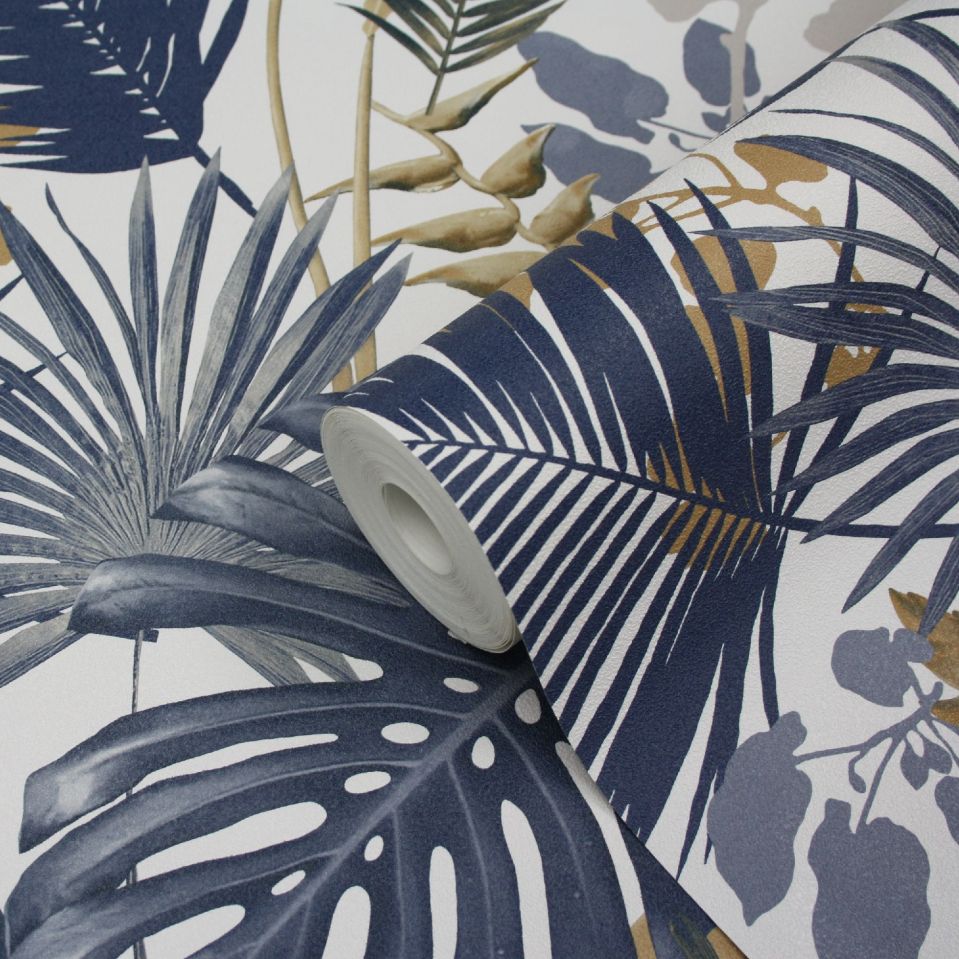 To completely transform a room, spruce up tired walls with a bold wallpaper