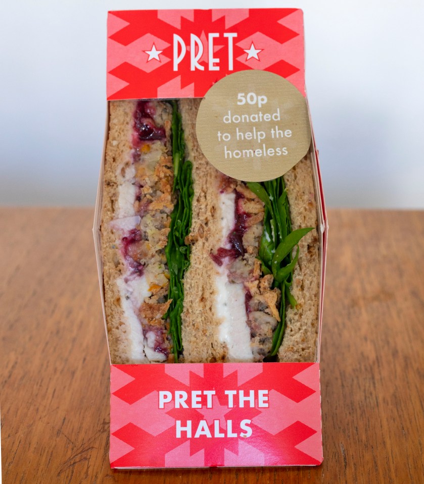 Pret lost points for stuffing the sandwich with too much spinach