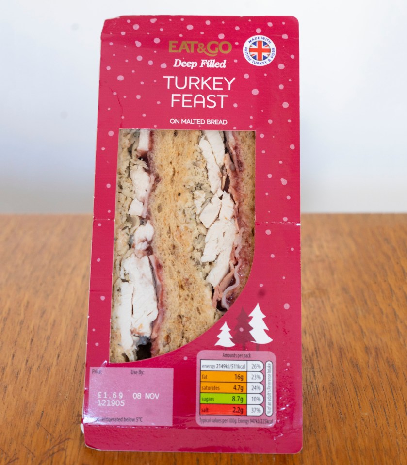 Aldi's Xmas sarnie lacked filling