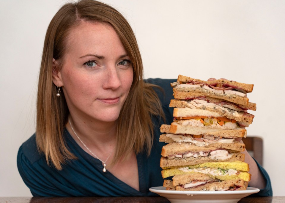 Rosie Taylor checks out supermarket Christmas sandwiches