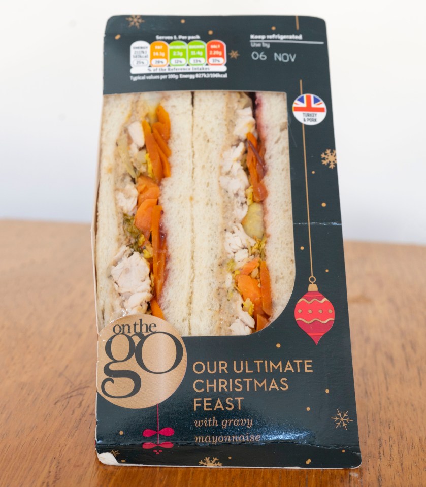 Sainsbury's stuffed lots of traditional veg in its Xmas sarnie