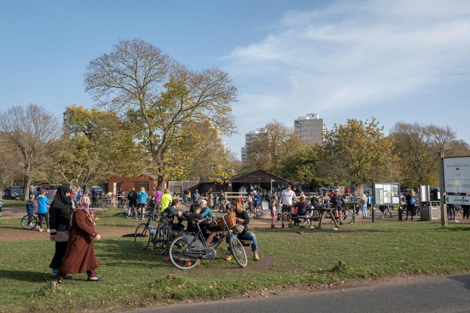 Several people packed Richmond Park despite the lockdown