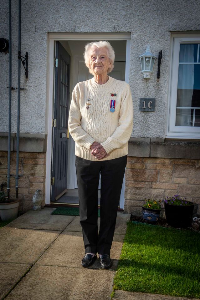 Second World War veteran Cathy Drummond, who served in the Women's Auxiliary Air Force