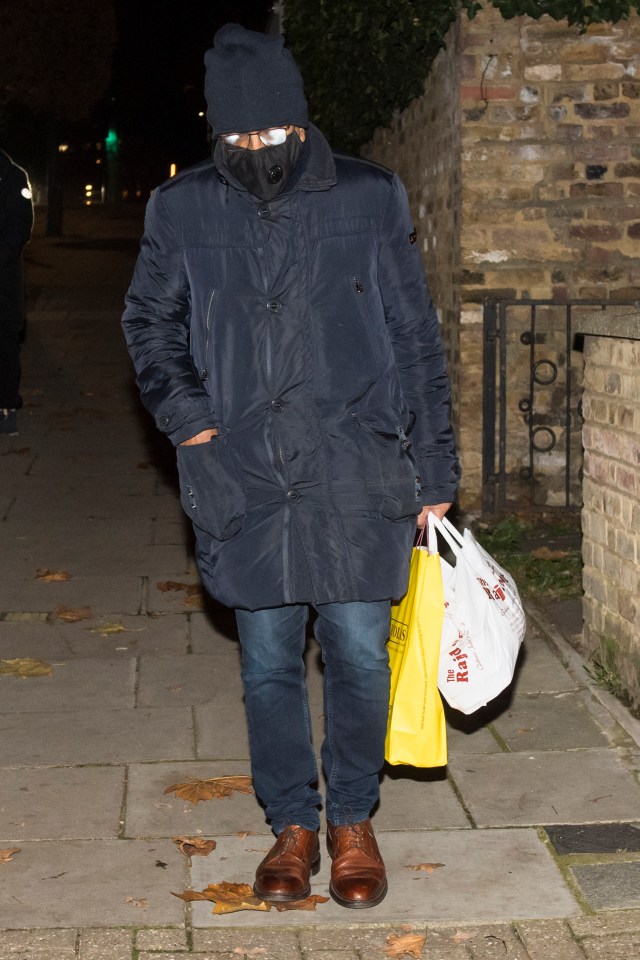 Martin Bashir popped out of his £2million North London home on Friday to collect an Indian takeaway