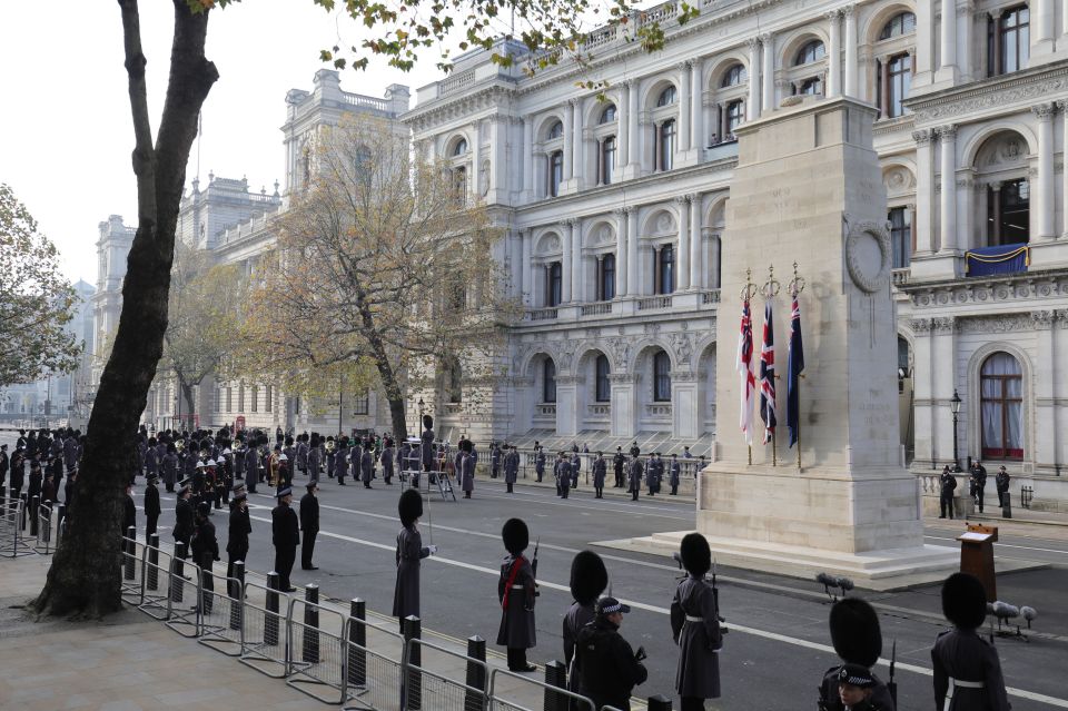 Remembrance Sunday service at the Cenotaph, in Whitehall, London