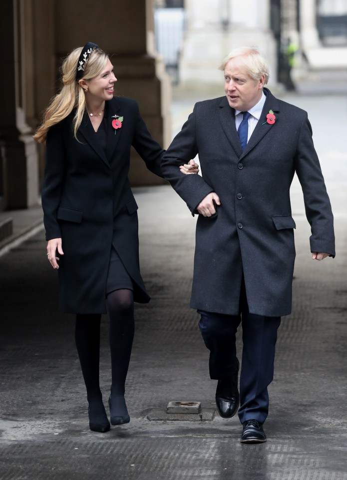 Carrie Symonds and Boris Johnson got engaged earlier this year