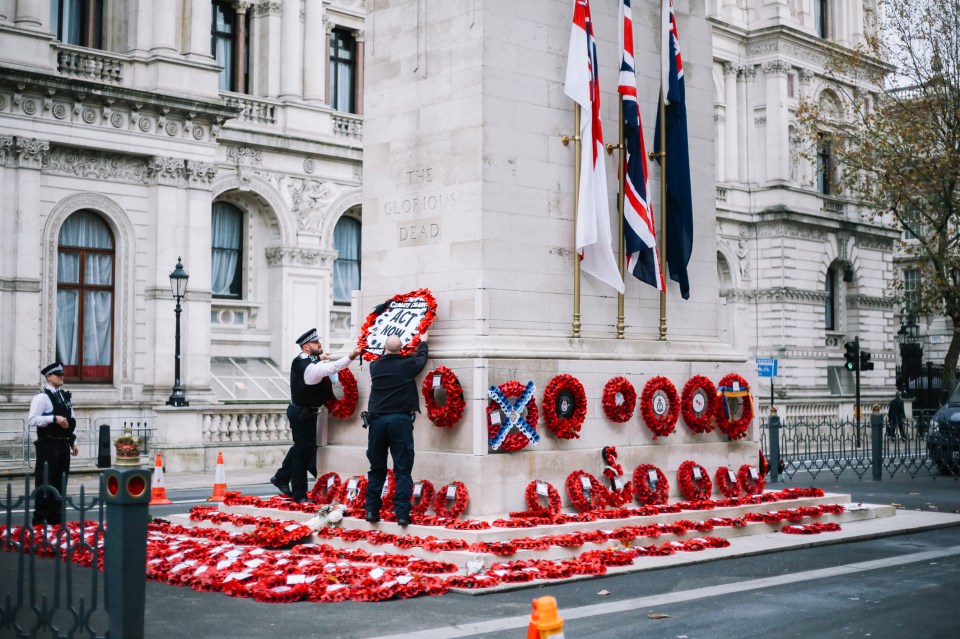 The scenes at the iconic memorial left many fuming