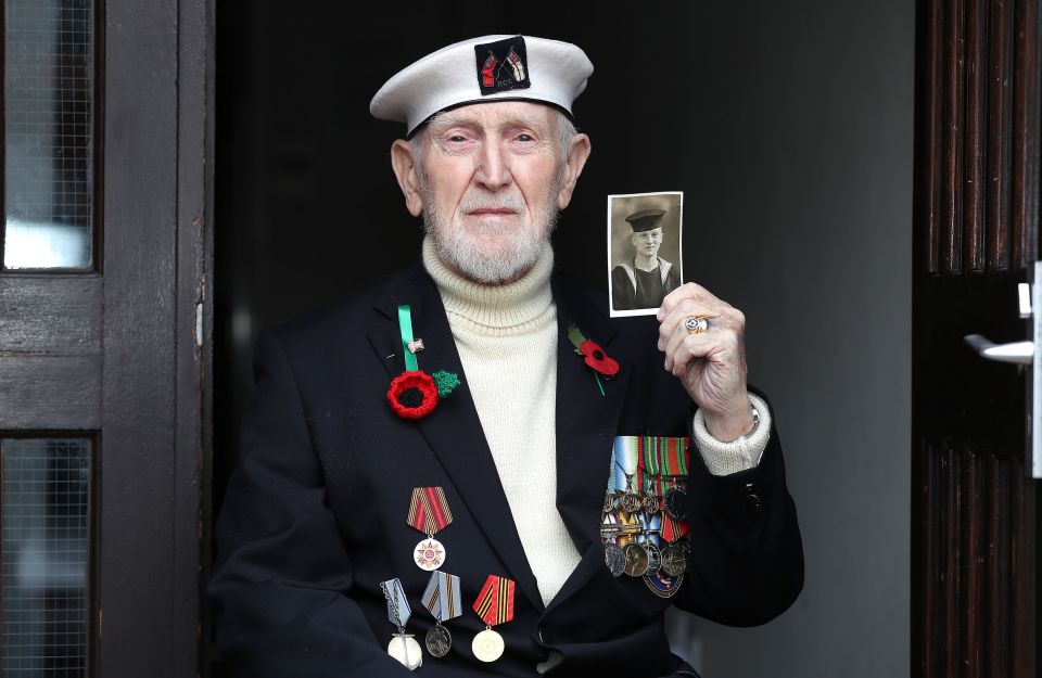 World War II veteran Malcolm Clerc, 94, who joined the Royal Navy aged 15 and served as a petty officer stationed in Guam