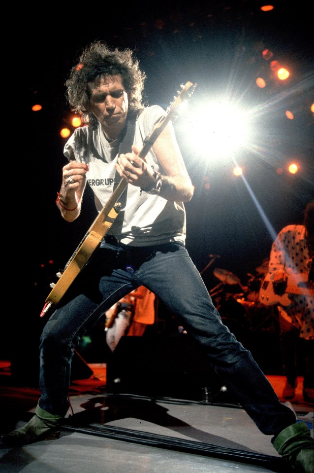 Richards with X-Pensive Winos in 1988 at the Hollywood Palladium