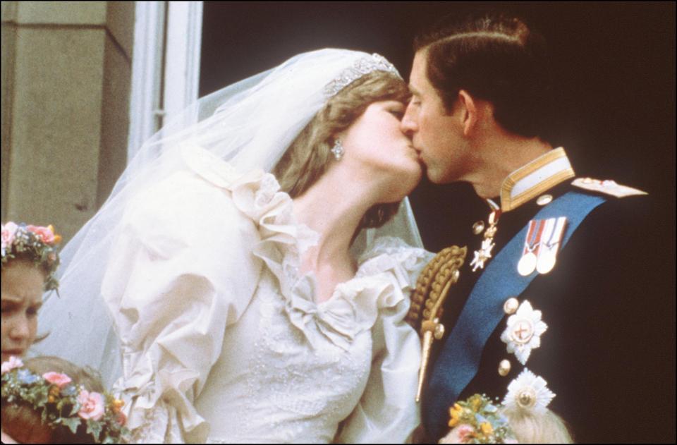 Prince Charles and Princess Diana on their wedding day in 1981