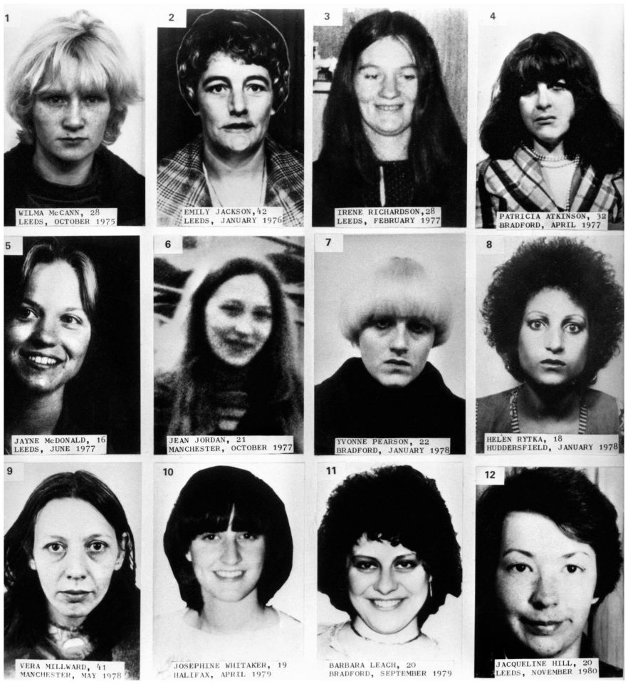 The faces of the Ripper's 13 victims