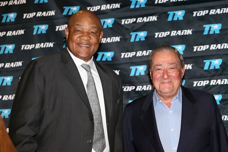 Arum described Foreman as 'greatest guy' he ever met 