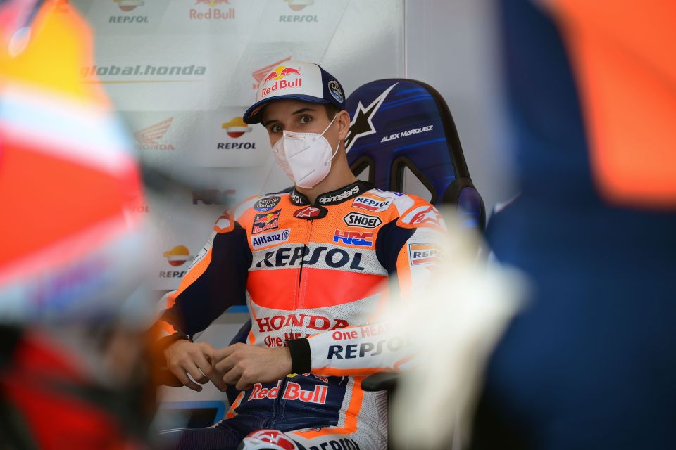 Marquez returned to the track after his horror accident 